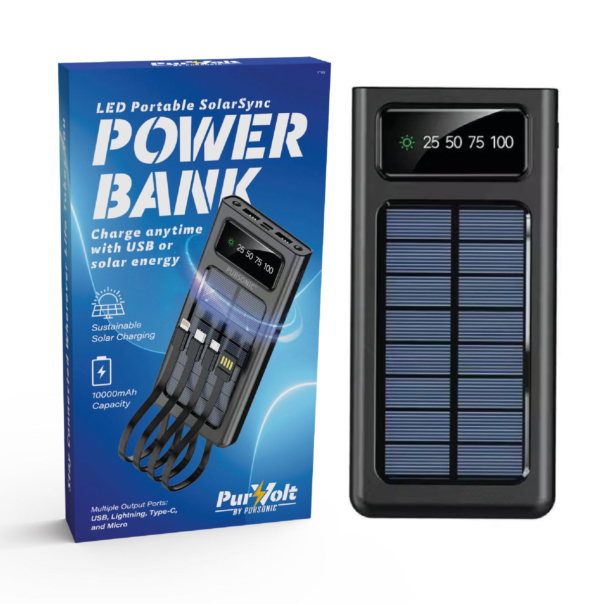 Solarsync: batería externa portátil con LED